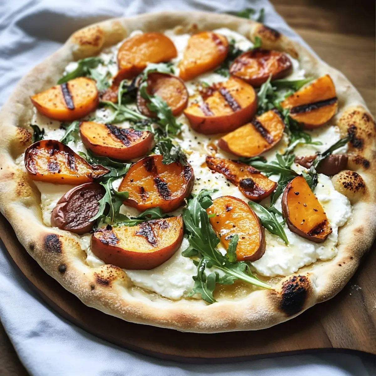 White Pizza with Sweet Potatoes