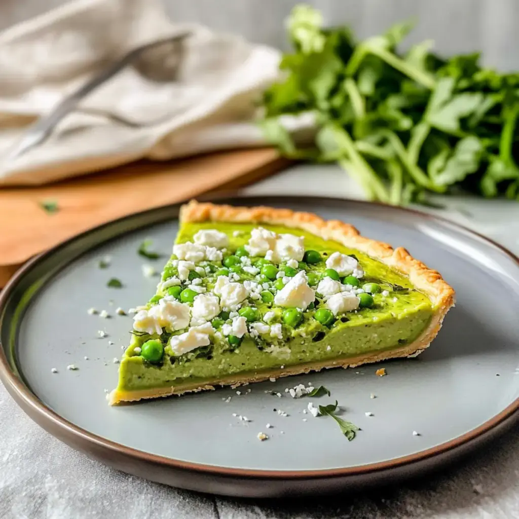 Green Pea and Feta Cheese Quiche