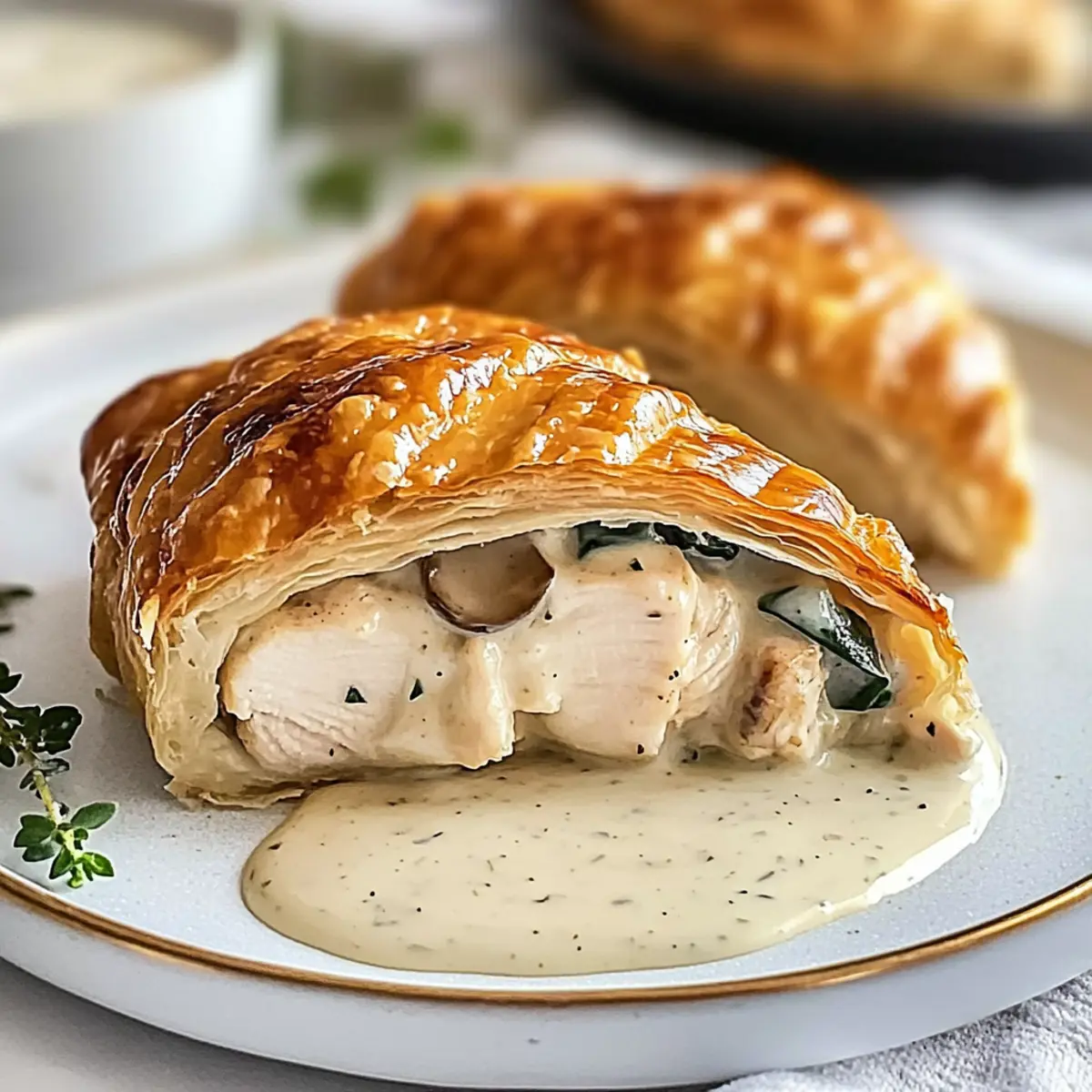 Chicken Wellington with Dijon Sauce