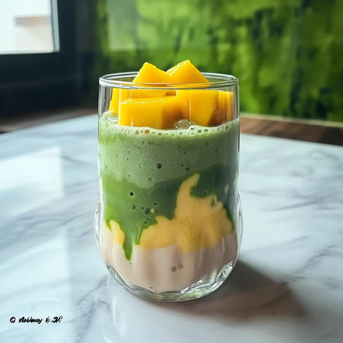 Mango Matcha Latte