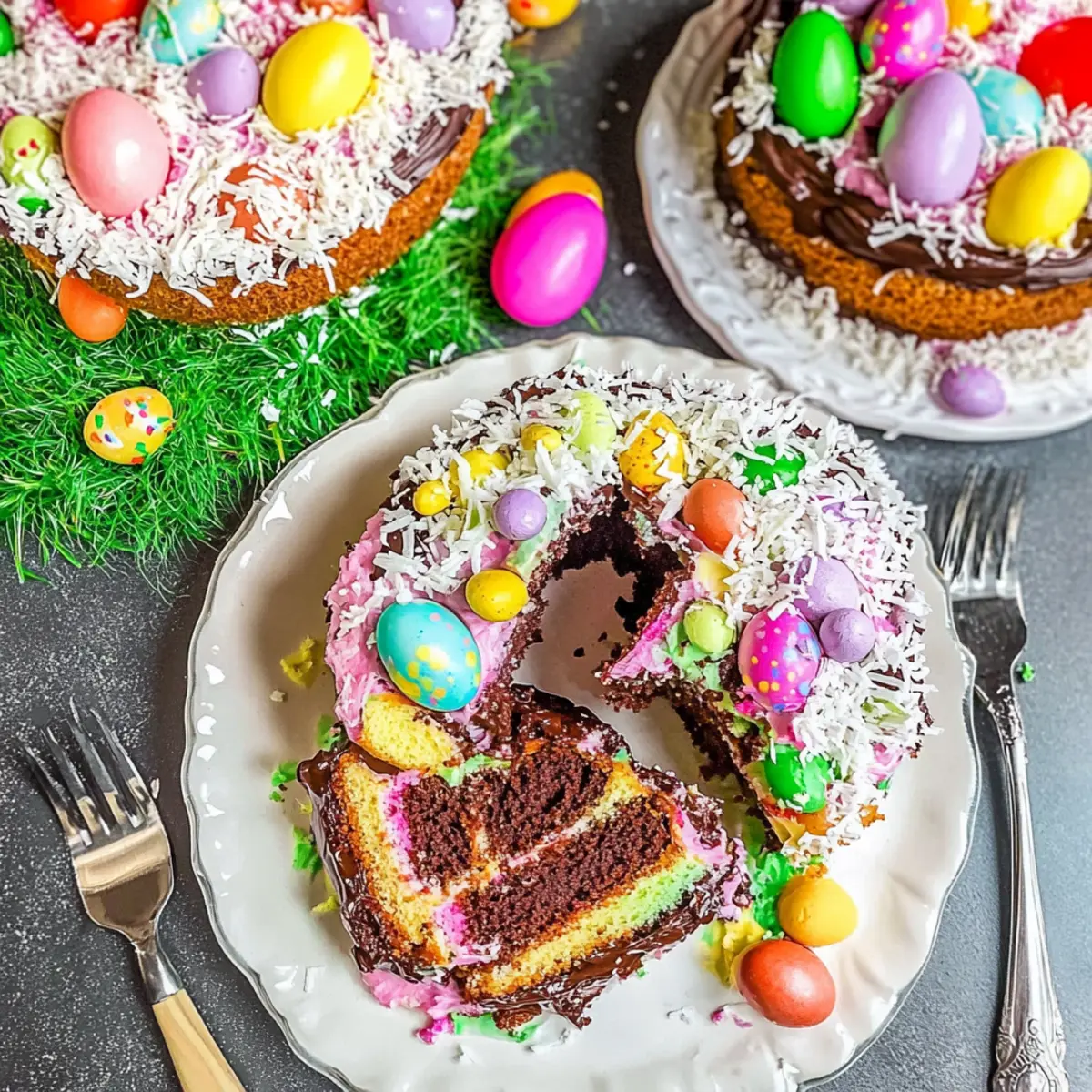 Easter Egg Treasure Cake