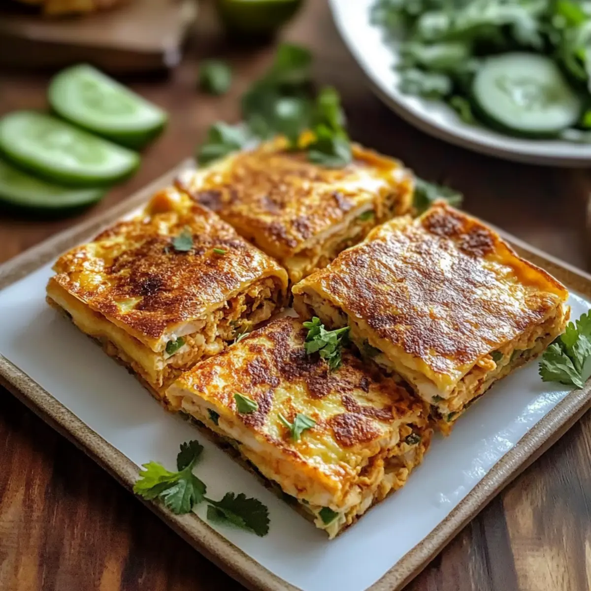 Savory Chicken Murtabak