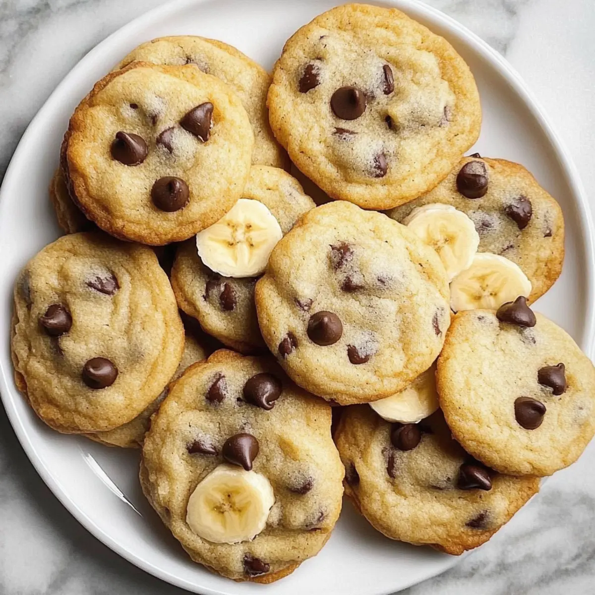 Banana Chocolate Chip Cookies