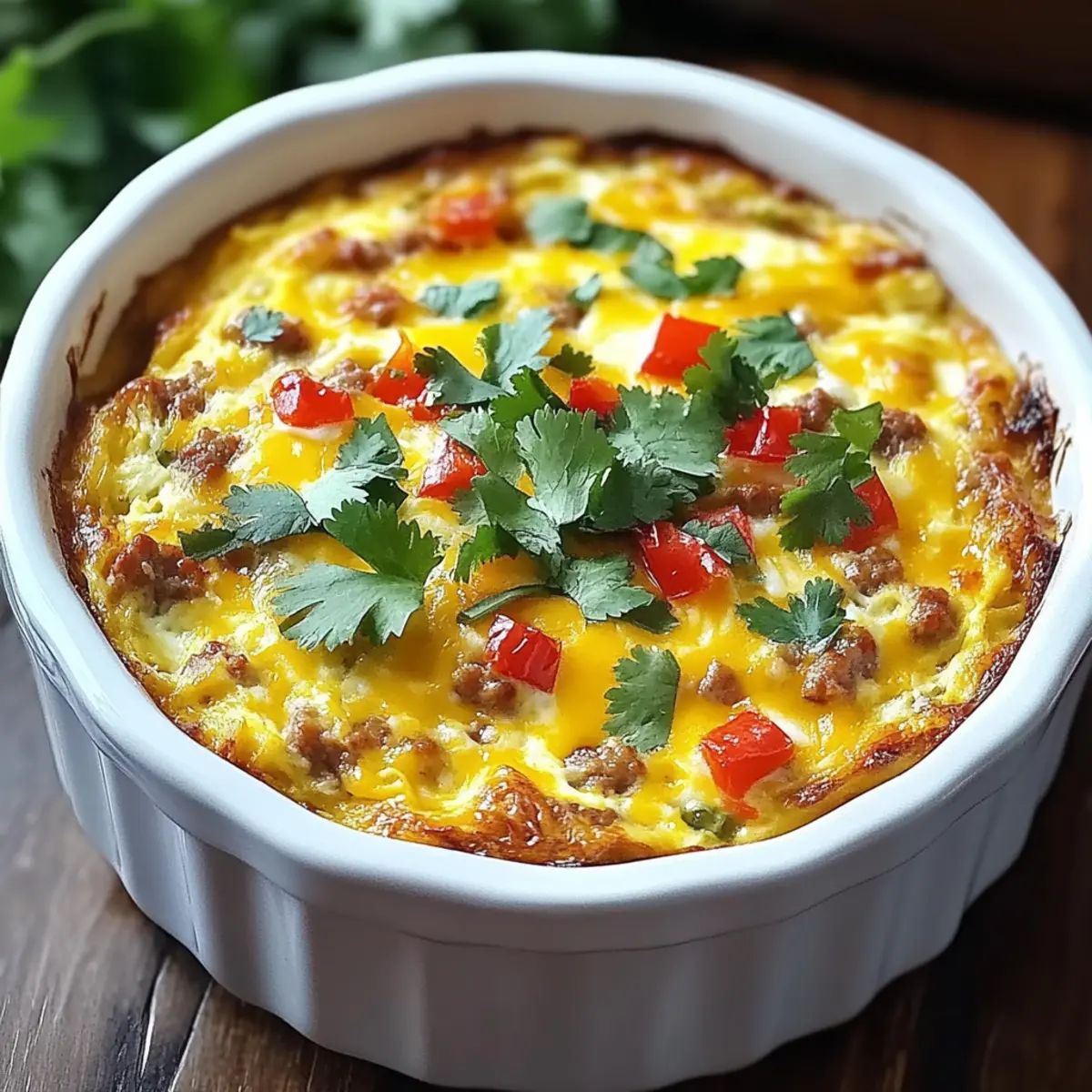 Southwest Crockpot Breakfast Casserole