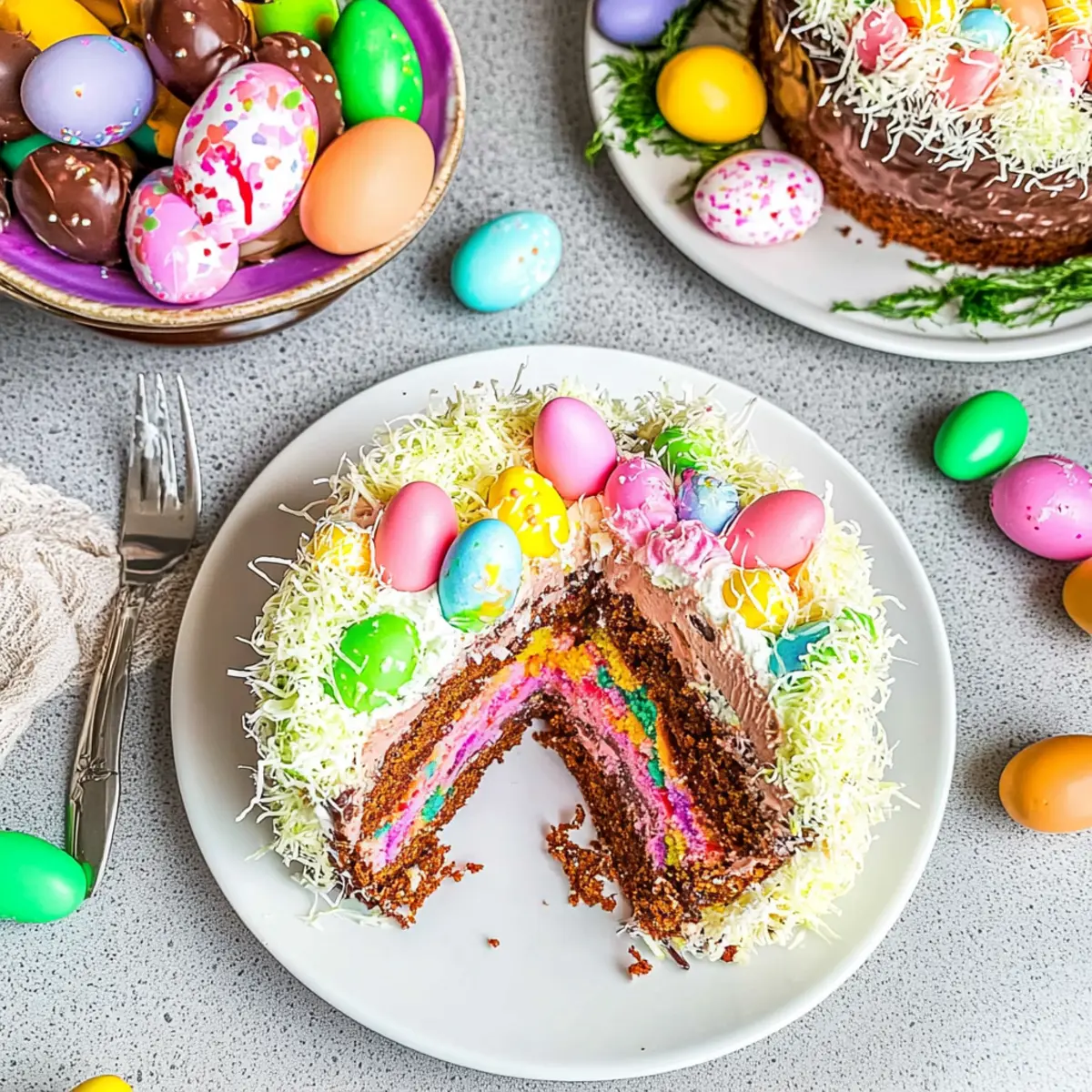 Easter Egg Treasure Cake