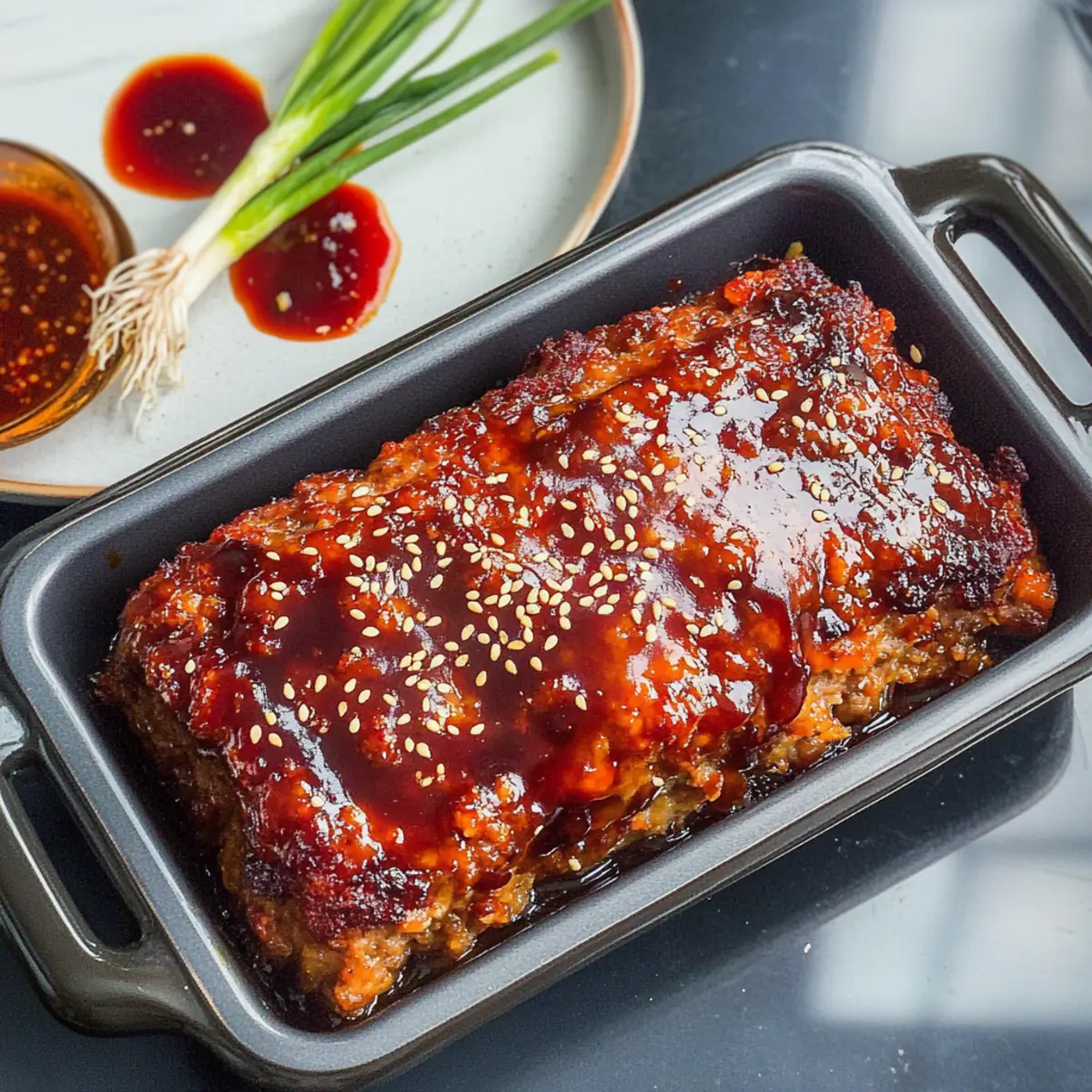 korean meatloaf with gochujang glaze