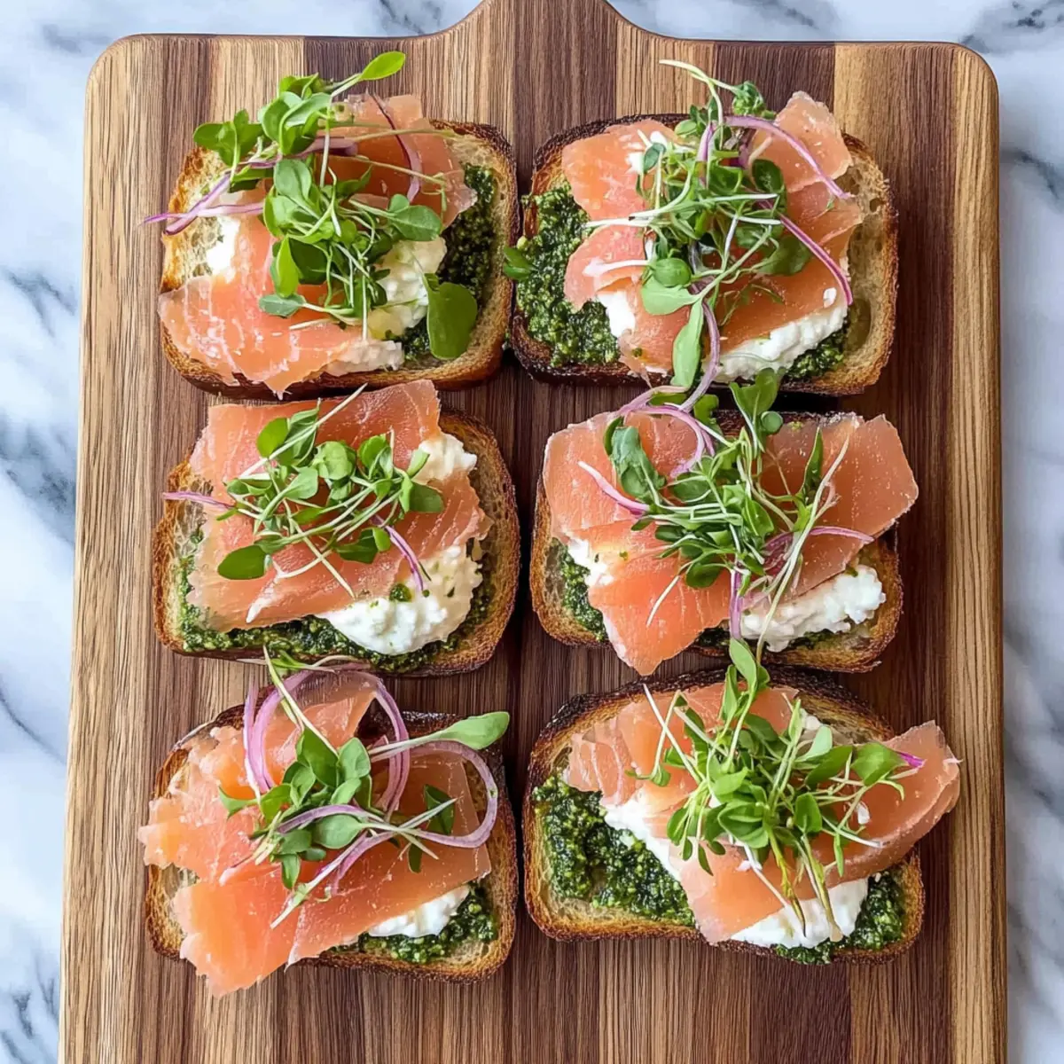 Smoked Salmon Bruschetta
