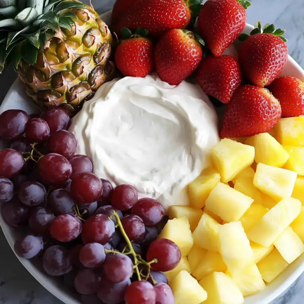 Cheese Marshmallow Fruit Dip