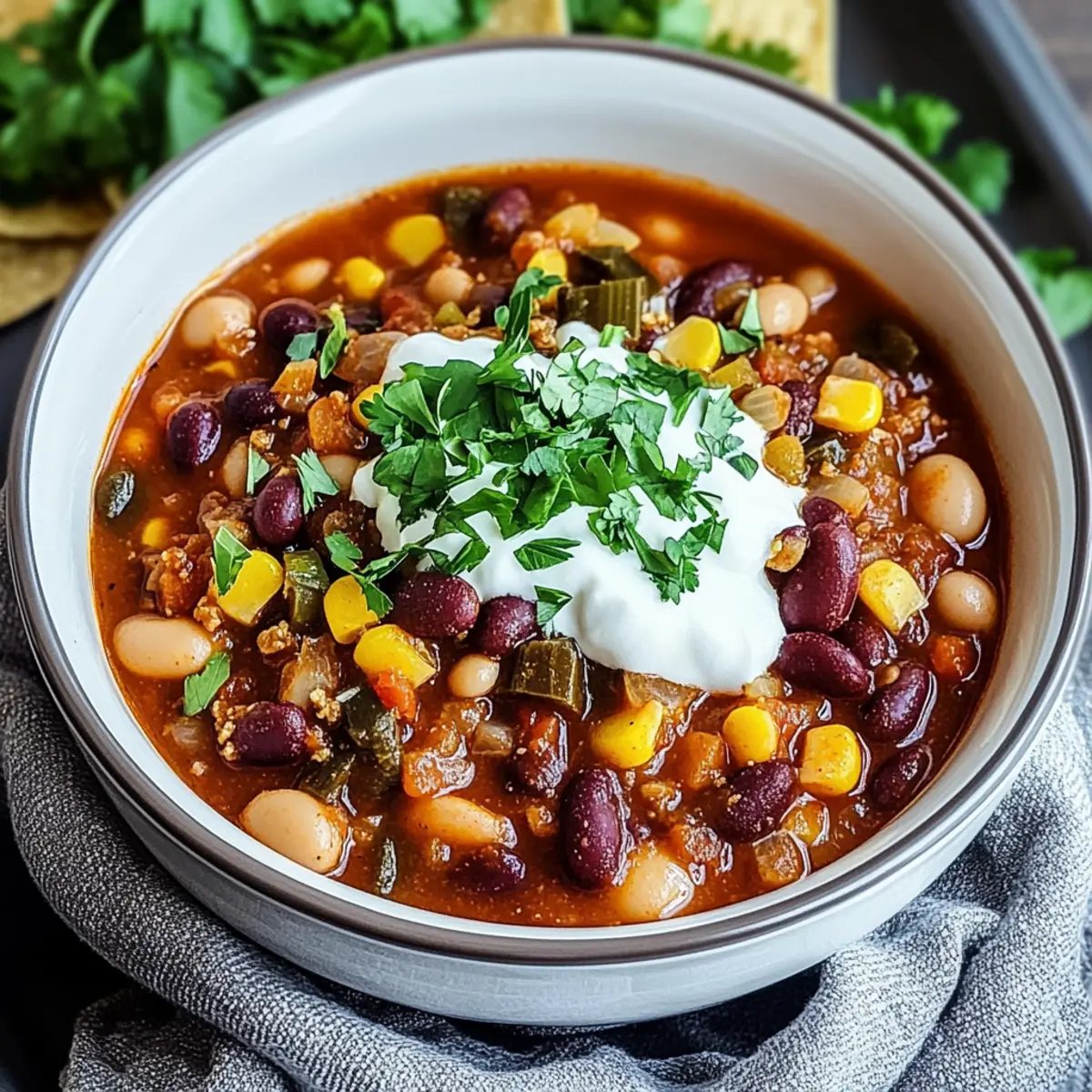Crockpot Vegetarian Chili