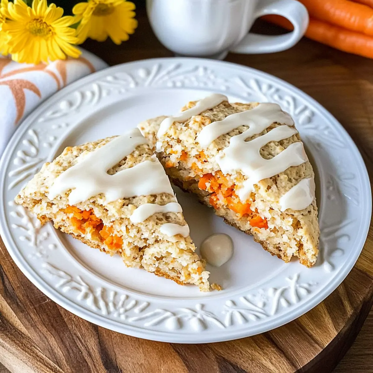 Carrot Cake Mix Scones