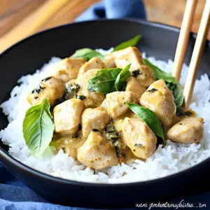 Basil Chicken with Curry Sauce