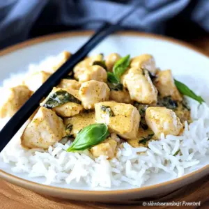 Basil Chicken with Curry Sauce