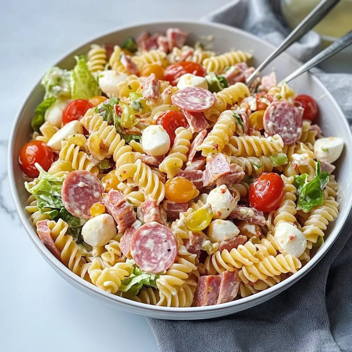 Italian Grinder Pasta Salad