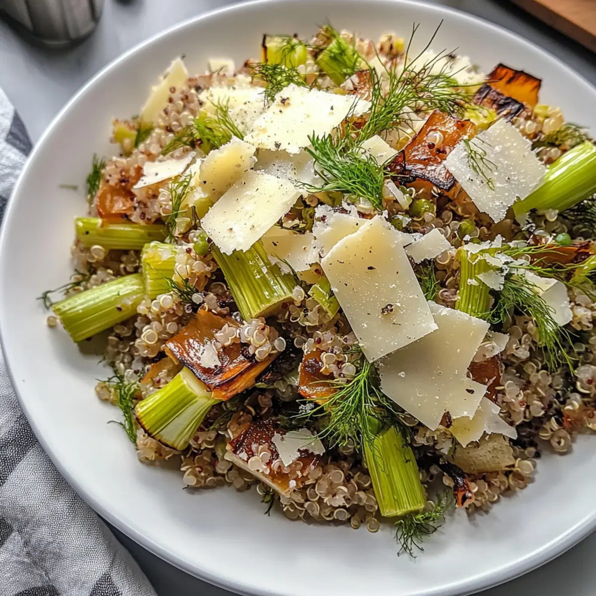 Roasted Leeks, Fennel & Green Garlic