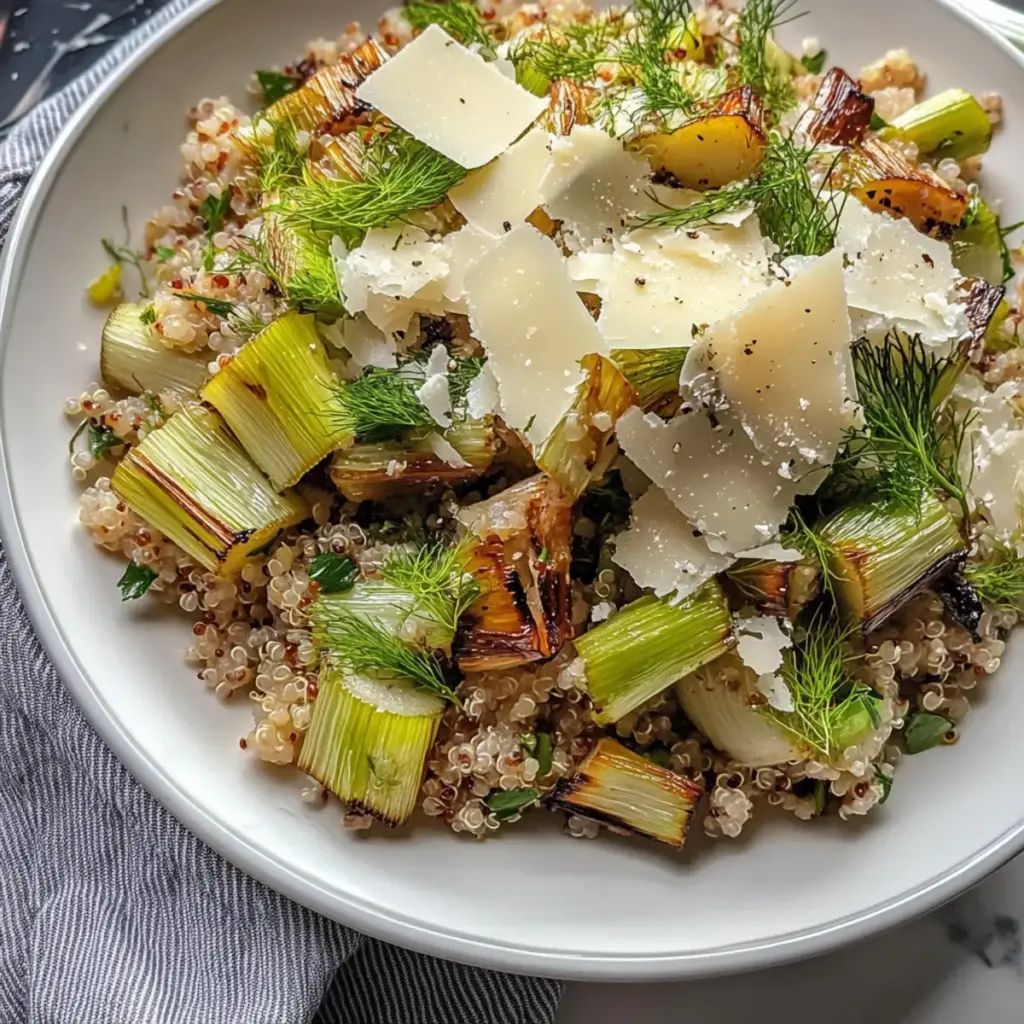 Roasted Leeks, Fennel & Green Garlic