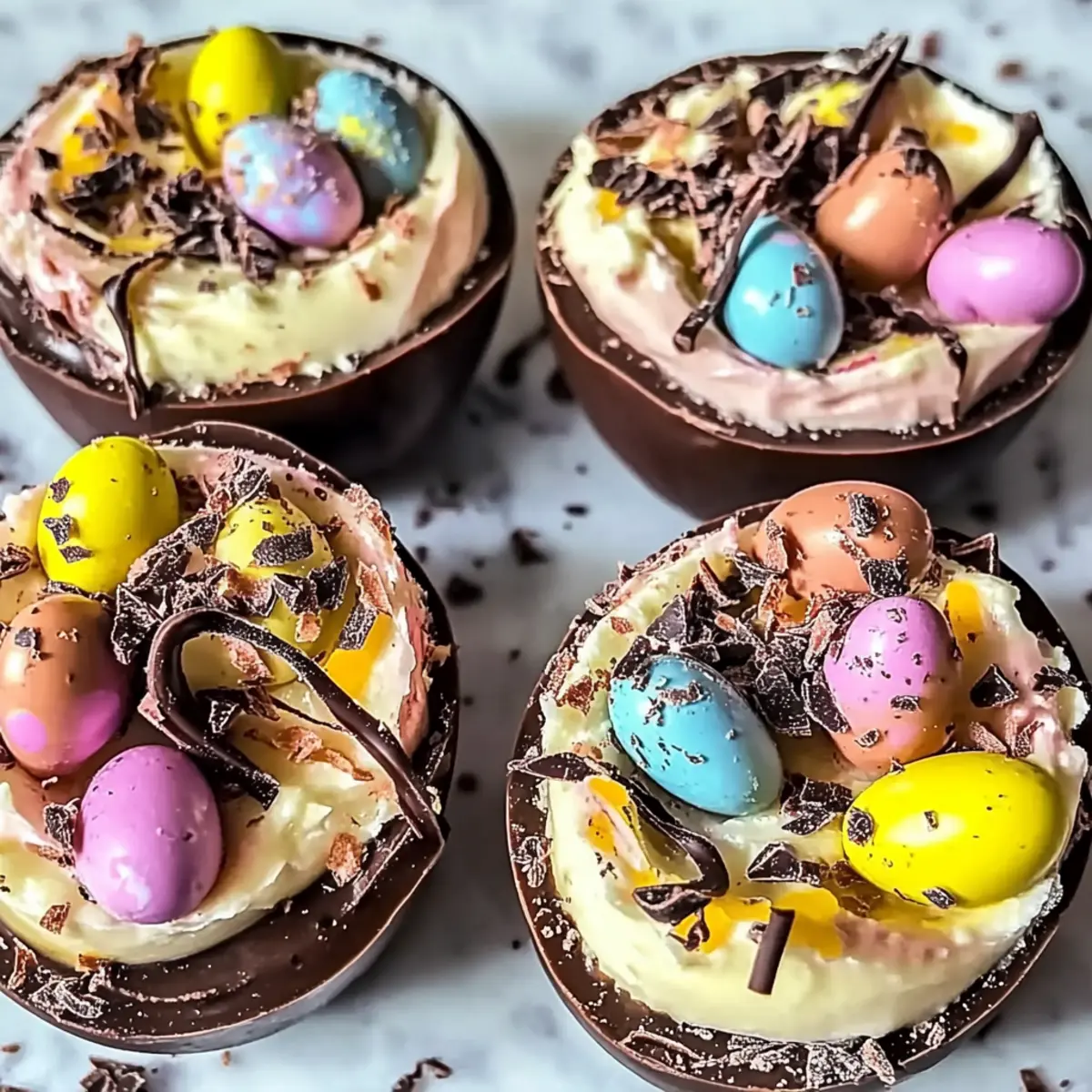 No-Bake Easter Egg Cheesecake