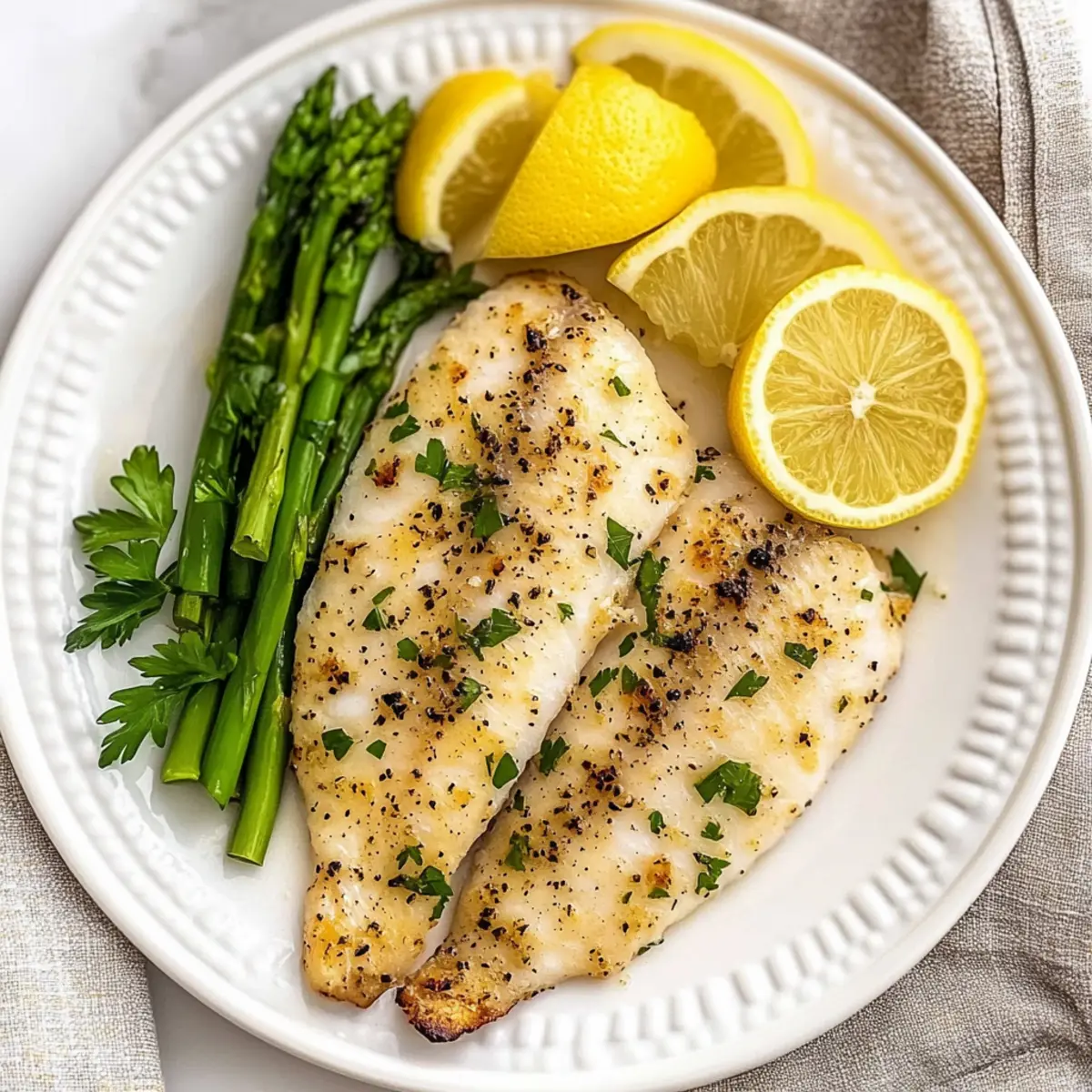 Broiled Tilapia with Garlic