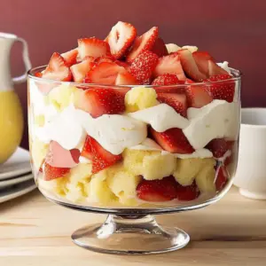Lemon Strawberry Trifle