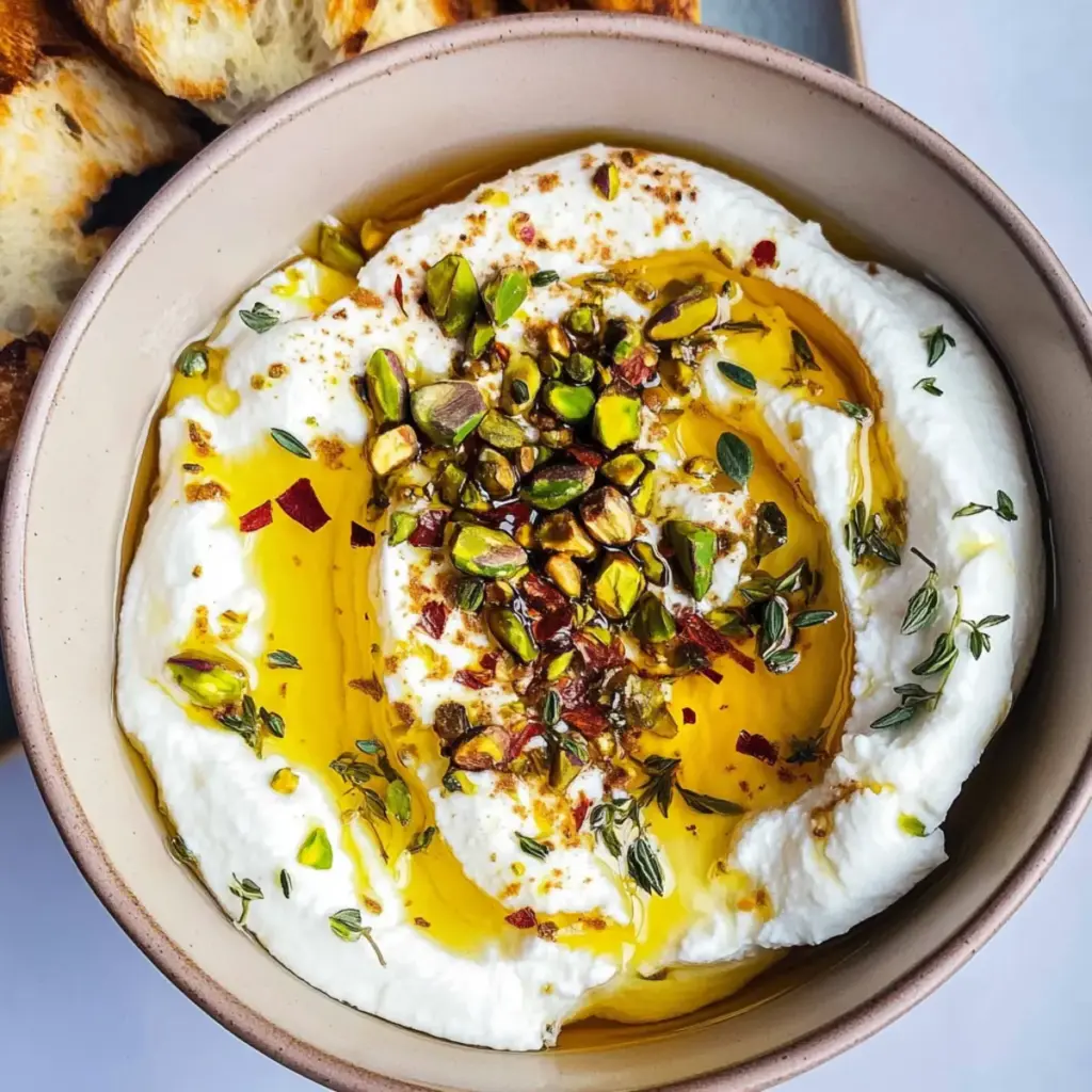 Seasoned Whipped Ricotta With Honey