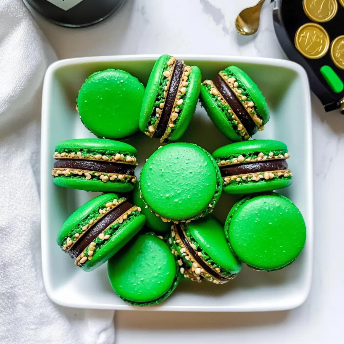 St Patrick’s Day Macarons