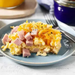 Ham and Cheese Breakfast Casserole