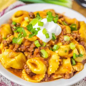 Spicy Beef Enchilada Tortellini