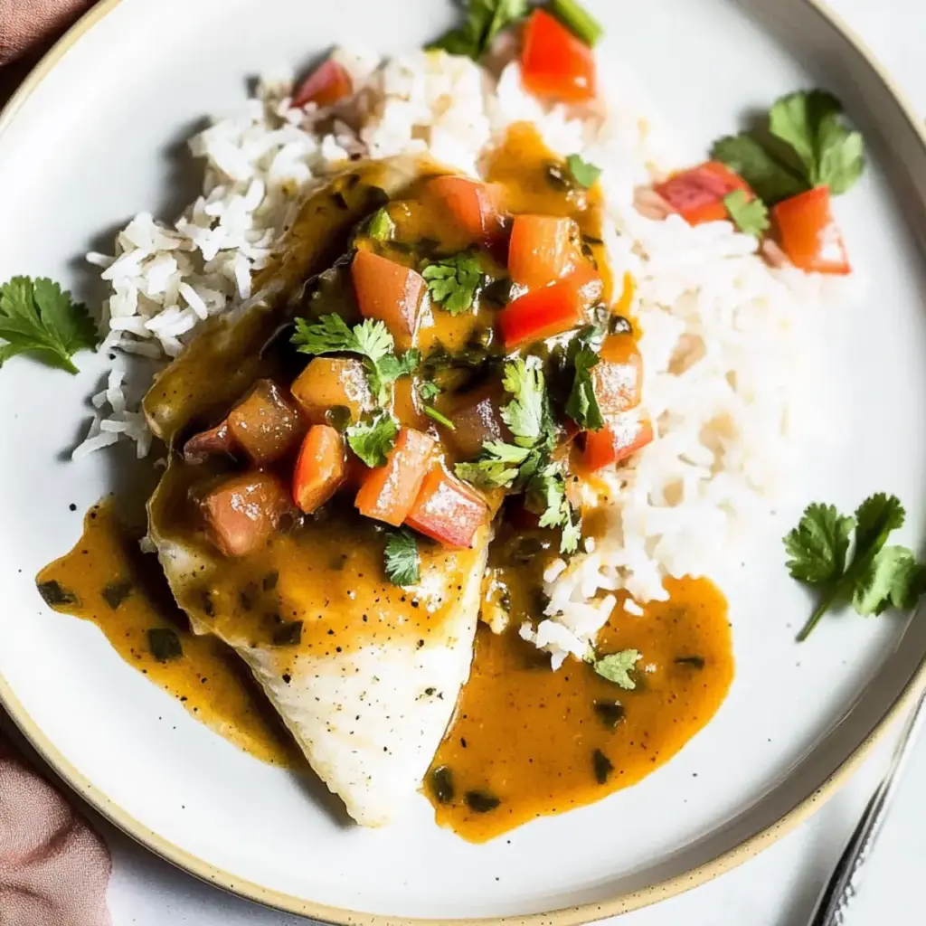 Broiled Tilapia with Thai Coconut Curry