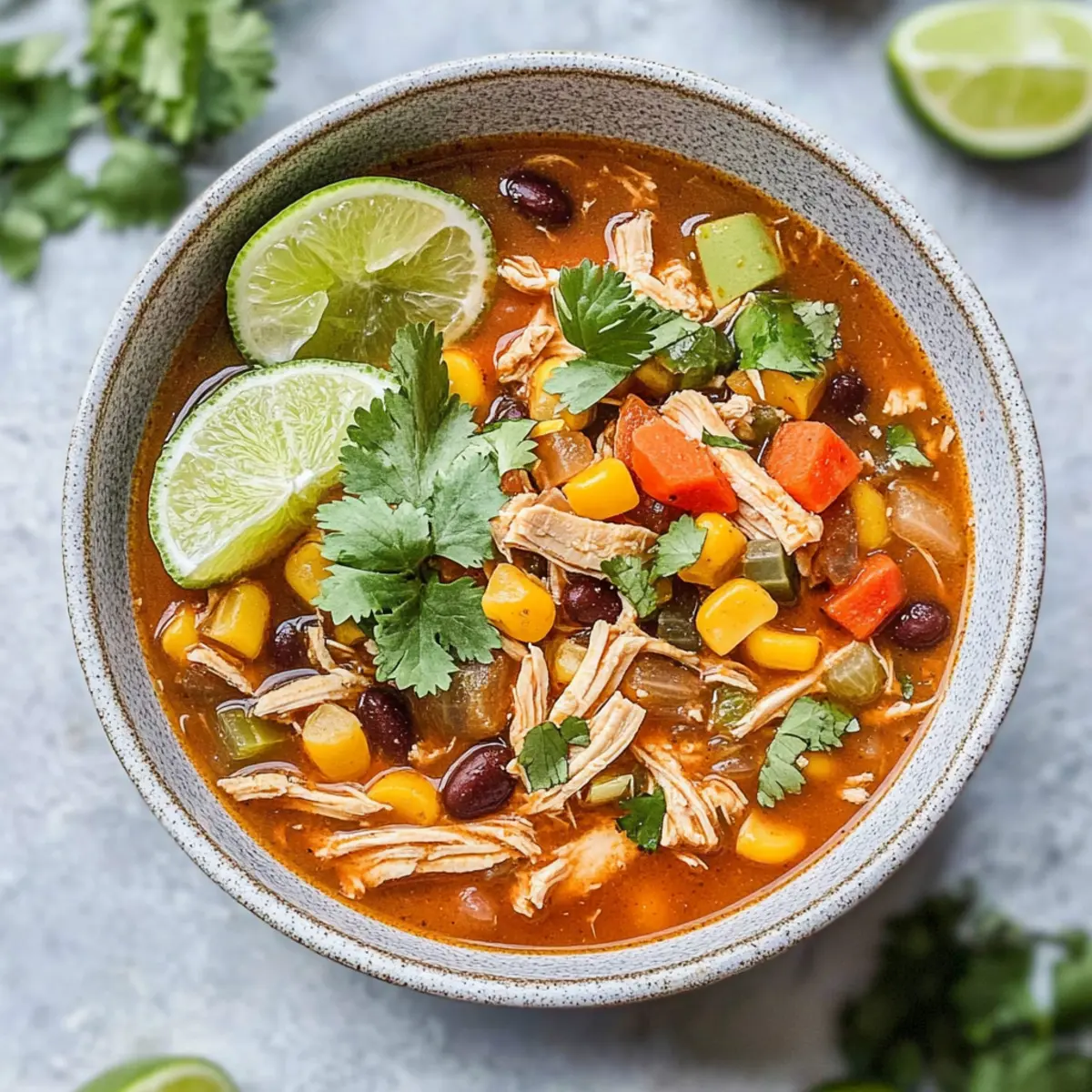 Crockpot Mexican Chicken Soup
