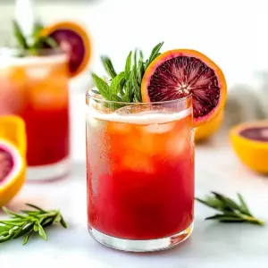 Sparkling Blood Orange Mocktail