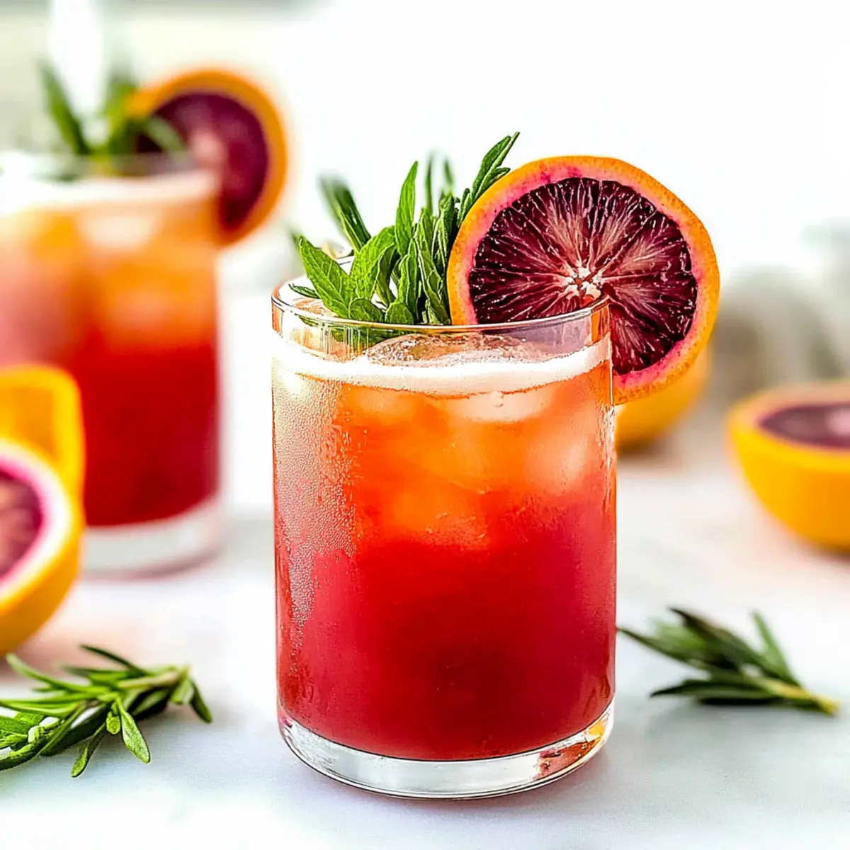 Sparkling Blood Orange Mocktail