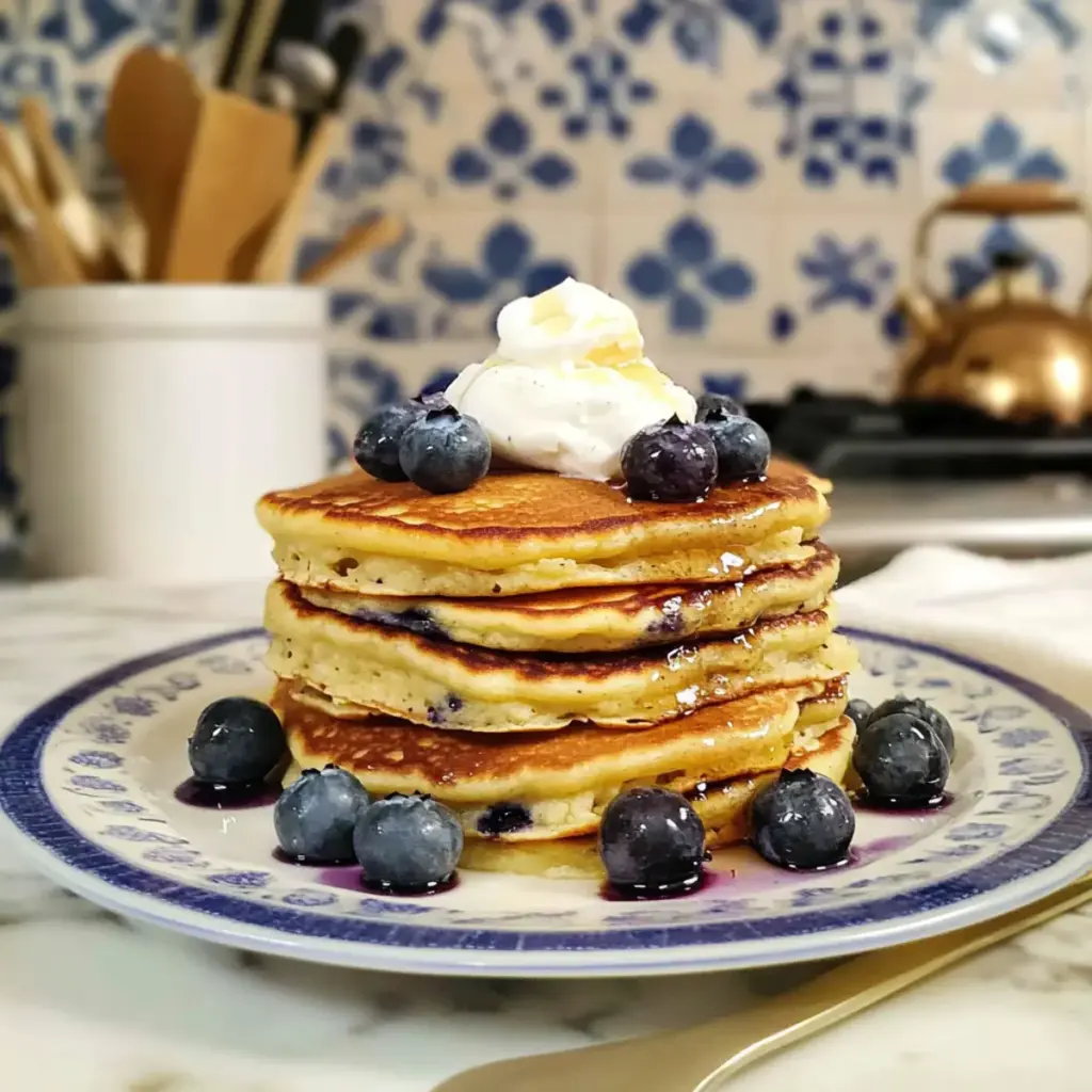 Fluffy Blueberry Pancakes Recipe