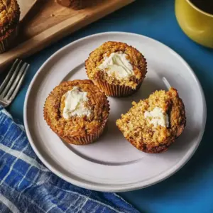 Cream Cheese Carrot Cake Muffins