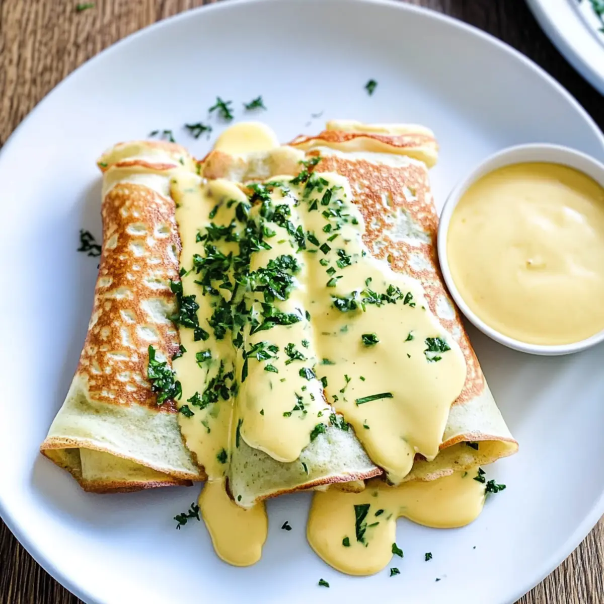 Savory Herb Crepes with Hollandaise