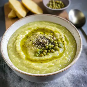 Lebanese Green Split Pea Soup