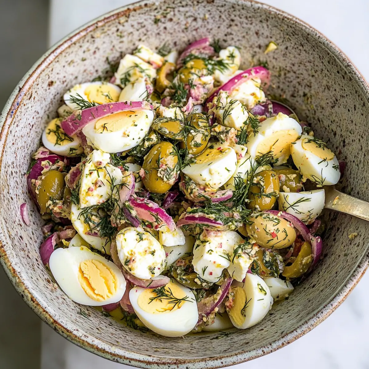 Dill and Feta Egg Salad