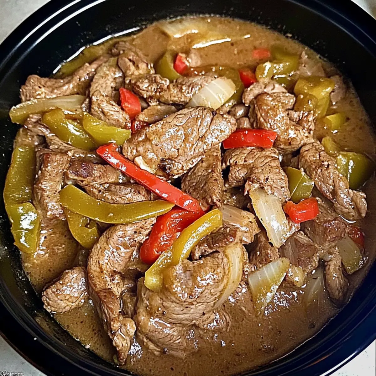 Slow Cooker Cheesesteaks