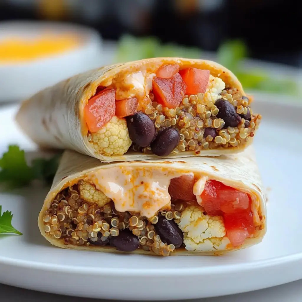 Burritos with Black Beans and Quinoa