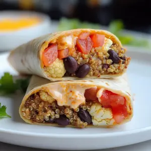 Burritos with Black Beans and Quinoa