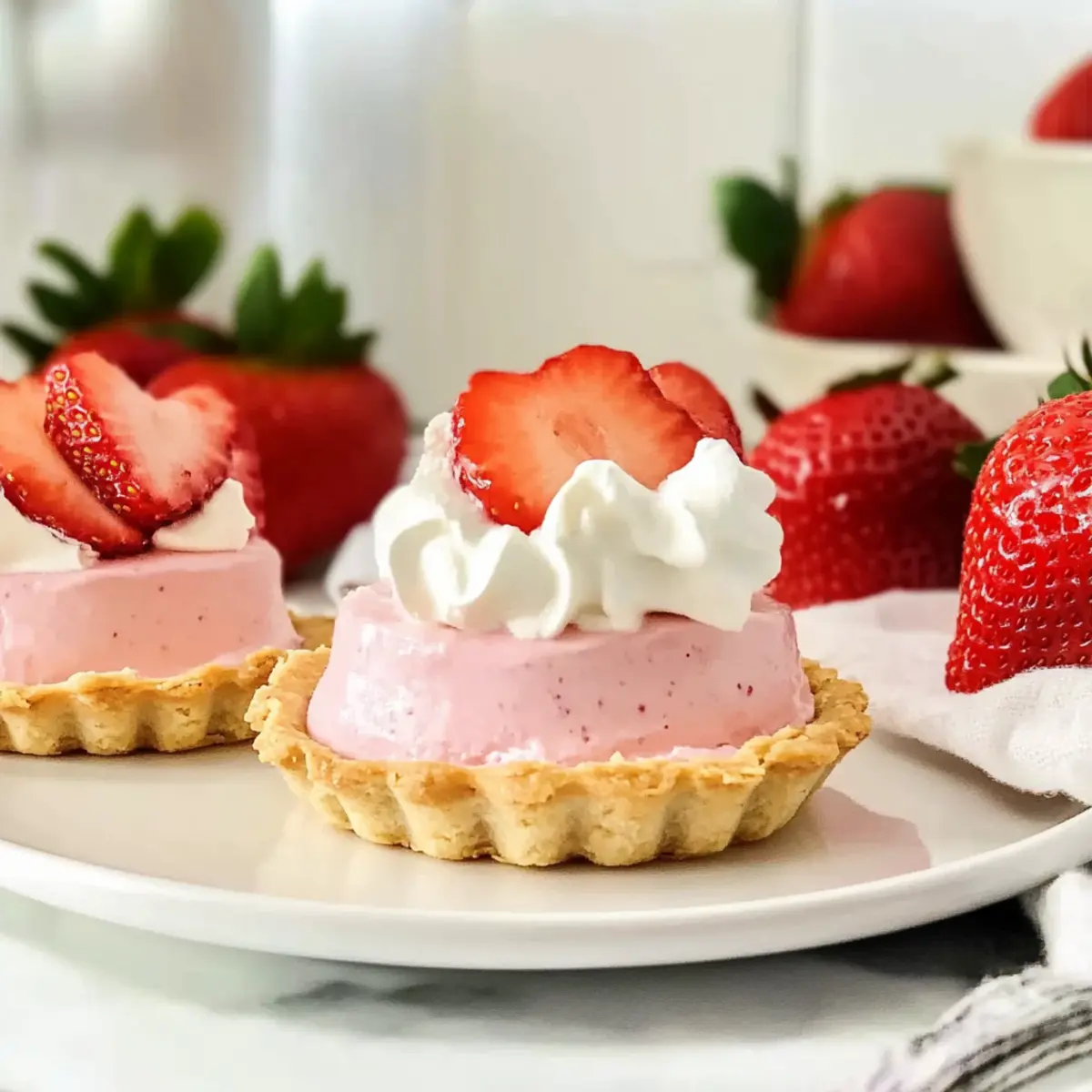 Strawberry Mousse Tartlets