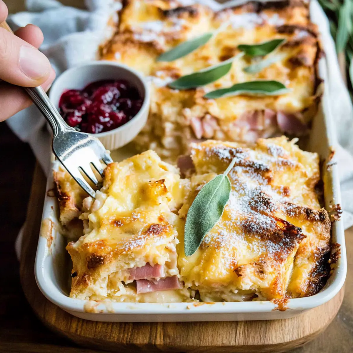 Monte Cristo Breakfast Casserole