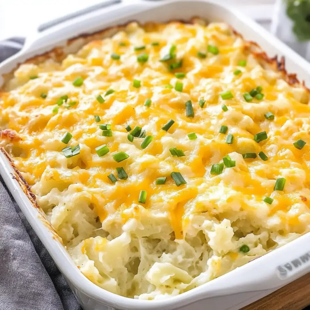 Skinny Cheesy Potato Casserole
