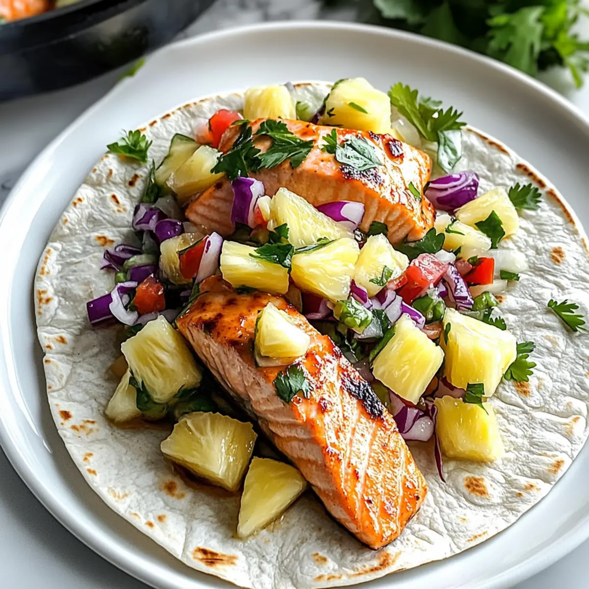Chipotle Honey Salmon Tacos