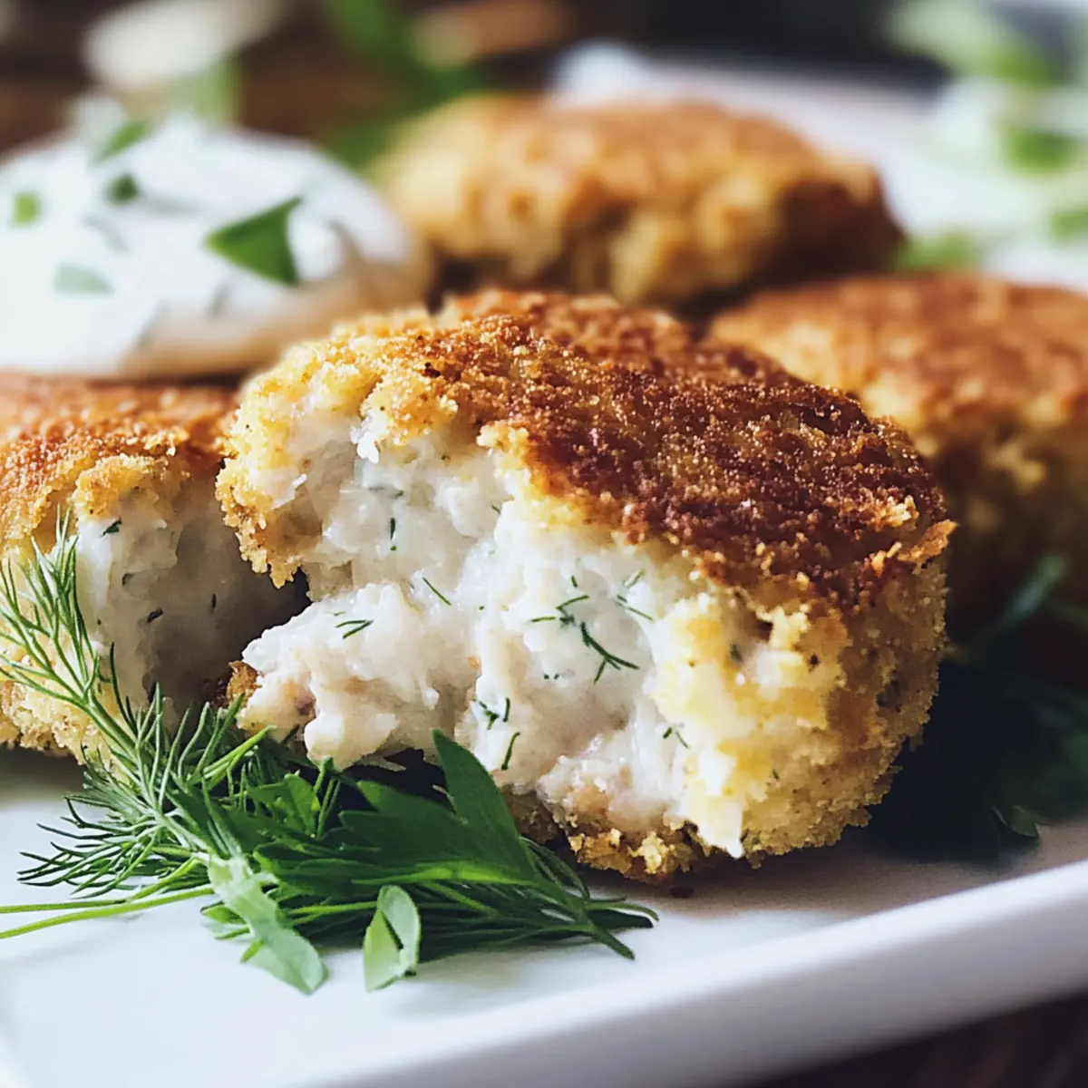 vegan crab cakes with horseradish