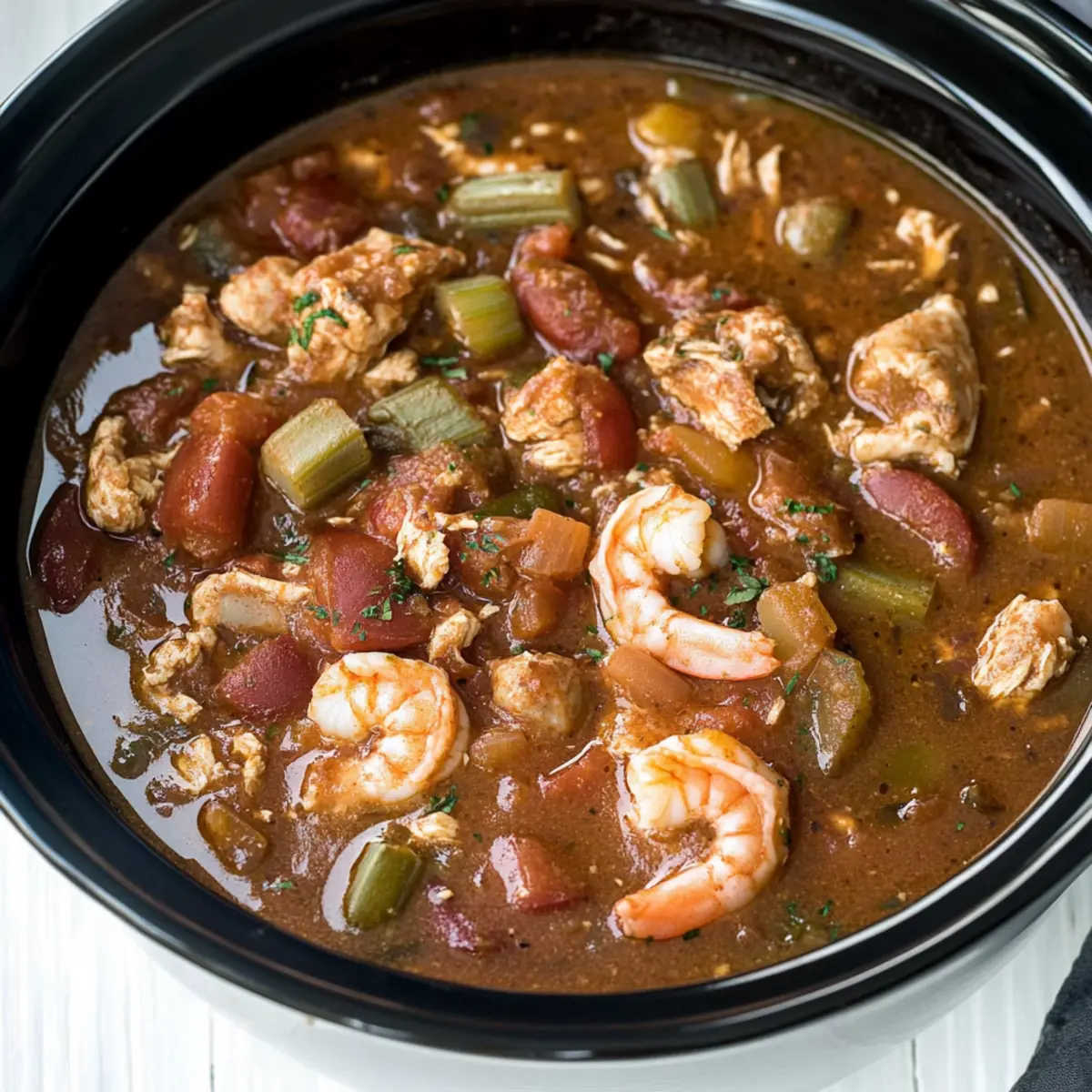 Slow Cooker Cajun Gumbo