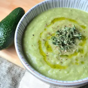 Cauliflower Kale Avocado Soup