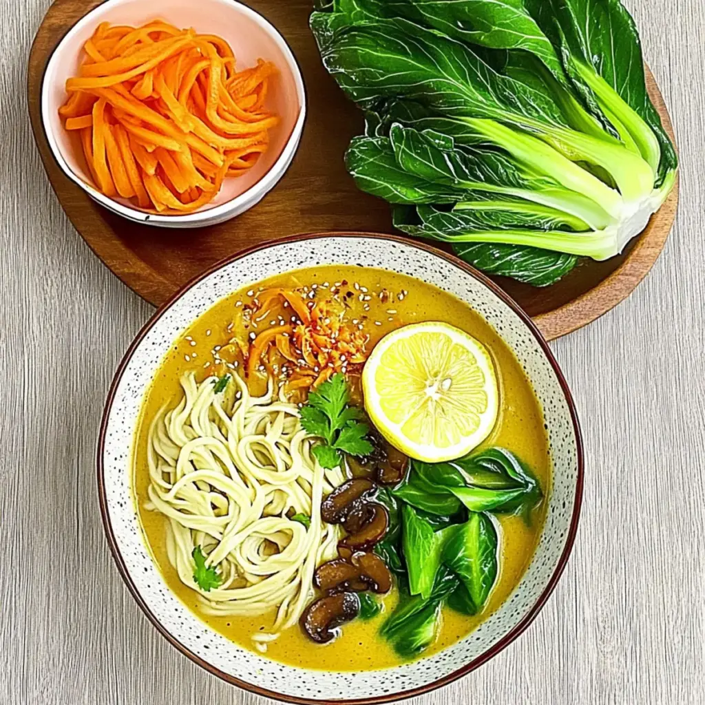 PEANUT BUTTER MISO NOODLE SOUP