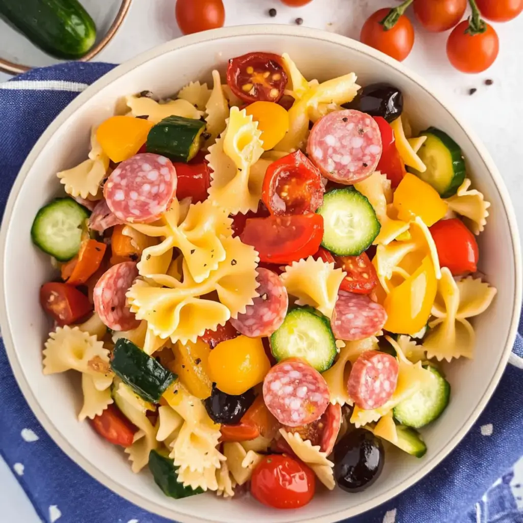 Roasted Pepper Pasta Salad