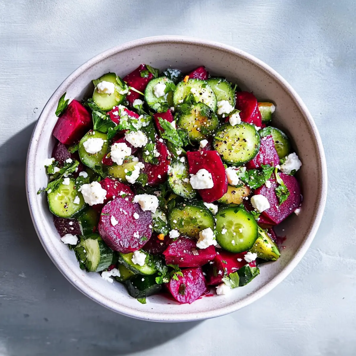 Easy Cucumber Beet Salad