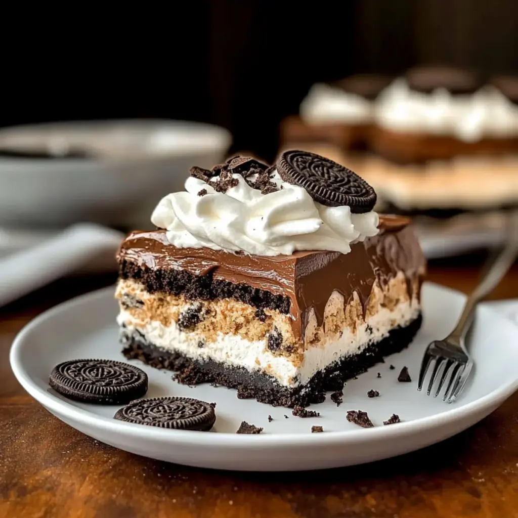 No Bake Chocolate Peanut Butter Oreo