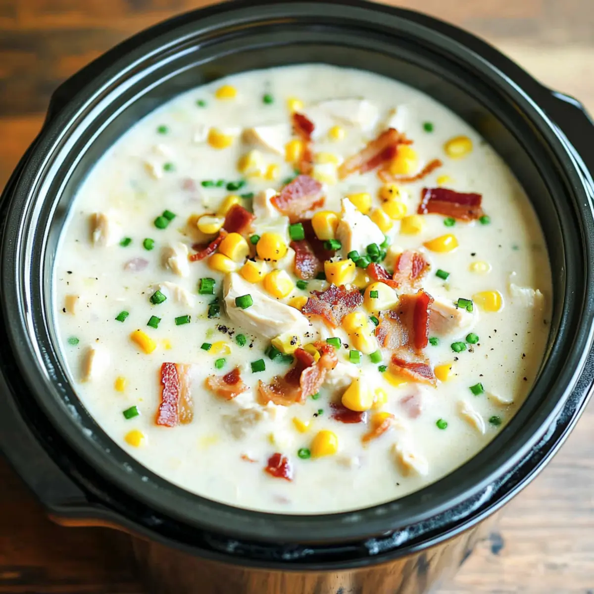 Slow Cooker Chicken and Corn Chowder